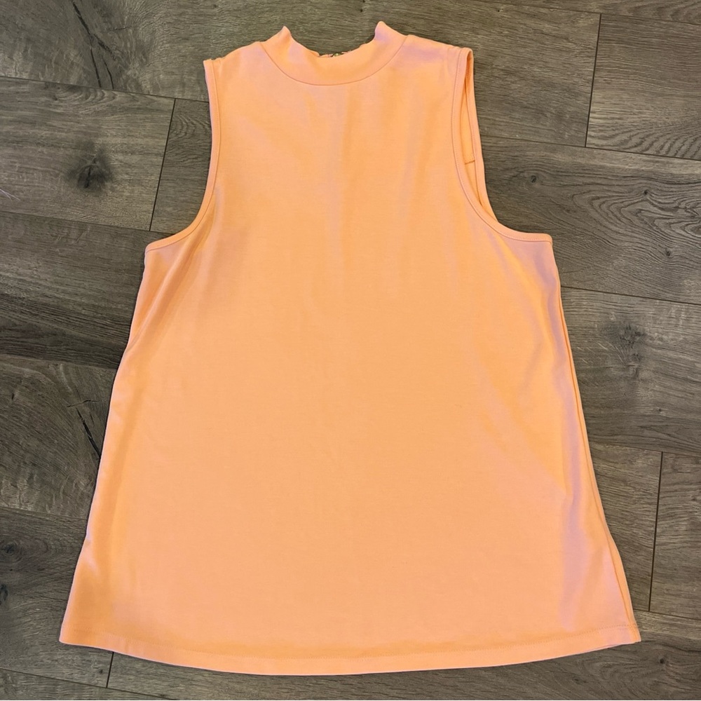 Crown & Ivy Blouse Top Size Small Orange Sleeveless